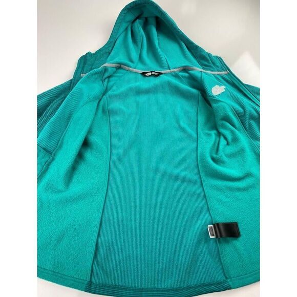 The North Face Castle Crag Hooded Full Zip Jacket Womens Small Green BP0243 - Picture 4 of 9